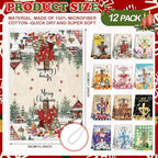 12 Pcs Seasonal Kitchen Towels Set - Image 3
