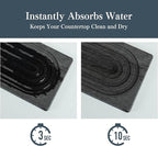 Stone Faucet Mat for Kitchen Sink, Quick Drying Mats, Water Absorbing Guard & - Image 3