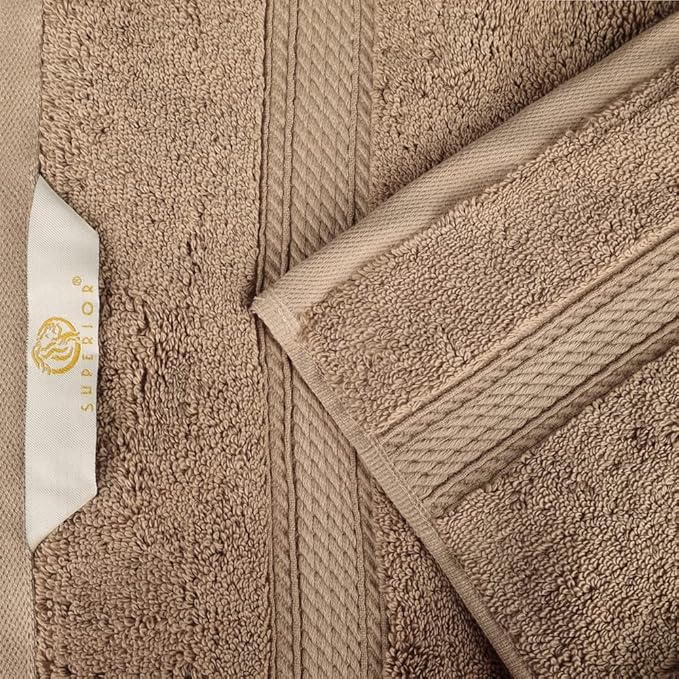 SUPERIOR Egyptian Cotton Pile 3 Piece Towel Set, Includes 1 Bath, 1 Hand - Image 6
