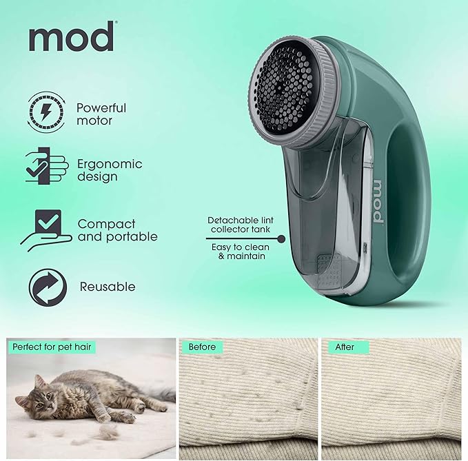 MOD Portable Fabric Shaver and Lint Remover, Reusable Pet Hair Remover - Image 5