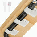 50 PCS Hook and Loop Cable Ties, Under Desk Cable Management, Self Adhesive by Abnii