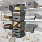 GRANNY SAYS 6-Shelf Hanging Closet Organizer, Separable to 2 Pack 3-Shelf - Image 2