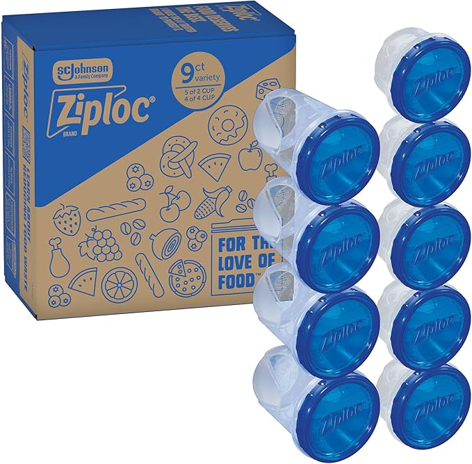 Ziploc Twist 'n Loc Food Storage Meal Prep Containers Variety Pack by Ziploc