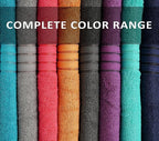 ZUPERIA Premium Multicolor Bath Towels Set of 8 100% Pure Cotton Shower Towels - Image 4