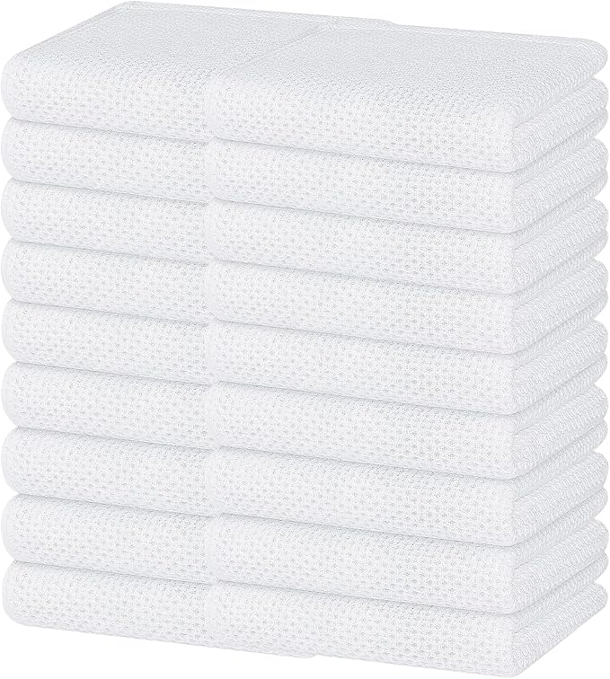 Homaxy 100% Cotton Waffle Weave Kitchen Dish Towels, Ultra Soft Absorbent Quick by Homaxy