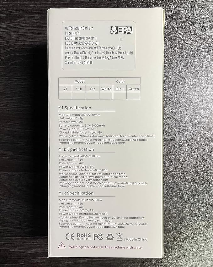 HouseGem Toothbrush Holder, Timer Function, 2000mAh Rechargeable Cordless - Image 8