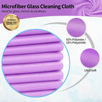 HOMERHYME Microfiber Cleaning Cloth, 12 Pack Window Glasses Cleaning Cloth - Image 2