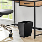 iDesign Small Plastic Bathroom Trash Can, Slim Rectangle Garbage Bin - Image 5