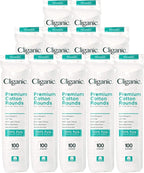 Cliganic Premium Cotton Rounds for Face Makeup Remover Pads, Hypoallergenic by Cliganic