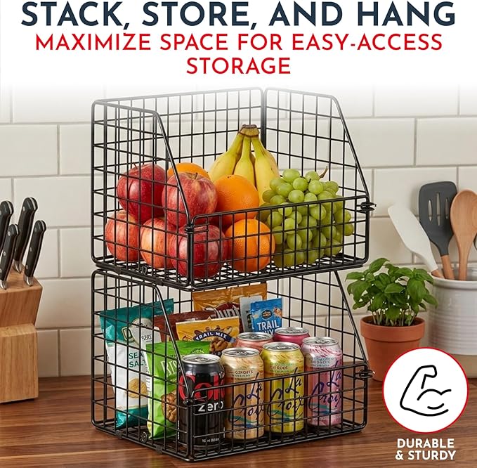 3-Tier Wall Hanging Fruit Baskets - Image 5