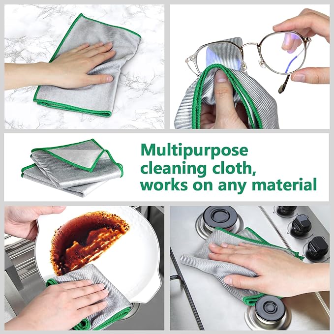 Glass Polishing Cloth Streak Free Miracle Cleaning Cloth Lint Free Microfiber - Image 8