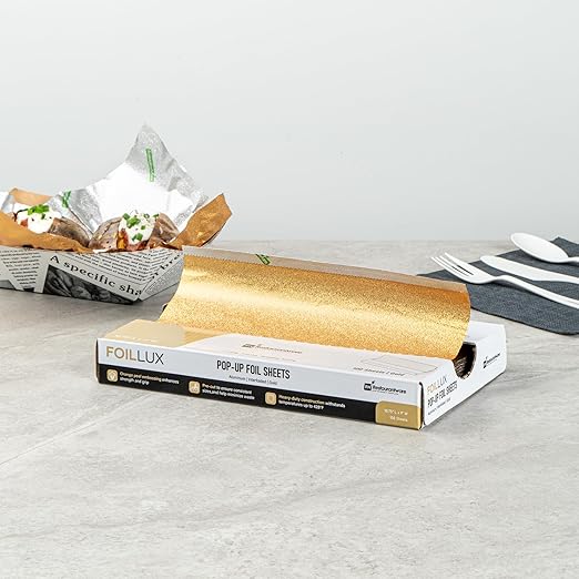 Restaurantware-Foil Lux 10.8 x 9 Inch Pop-Up Sheets, 2000 Disposable Papers - Image 4