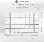 100% Cotton Terry Dish Towels, 4 Pack Checks, 16 x26 Inches, Super Soft and - Image 4