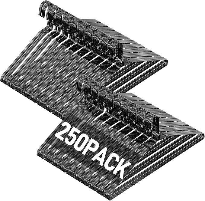 SPECILITE Wire Metal Clothes Hangers Bulk 250 Pack by SPECILITE