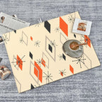 Retro Geometric Pattern Dish Drying Mat - Image 8
