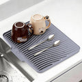 Silicone Dish Drying Mat for Kitchen Counter, Non-Slip Drain Pad, Dish Drying by COPLIB