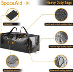 SpaceAid Heavy Duty Moving Bags, Extra Large Storage Totes W/Backpack Straps - Image 4