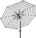Best Choice Products 10ft Solar Polyester LED Lighted Patio Umbrella w/Tilt Adjustment and UV-Resistant Fabric by BestChoiceProducts