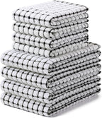 Homaxy Kitchen Towels and Dishcloths Set, 16 x 25 and 12 x 12 Inches, Super by Homaxy