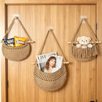 3 Tier Hanging Fruit Baskets for Kitchen, Boho Cotton Rope Handwoven Vegetable - Image 6