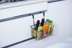 Wire Hanging Storage Basket 2 Packs, Wall Mounted Kitchen Bathroom Storage - Image 9