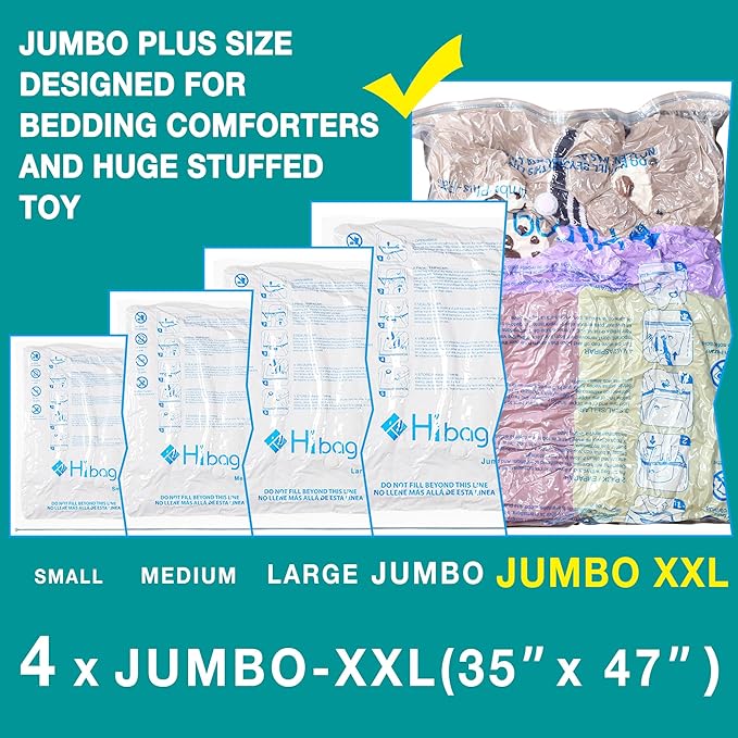 XXL Jumbo Size 47''X35'' Vacuum Storage Space Saver Bags Extra Large - Image 2