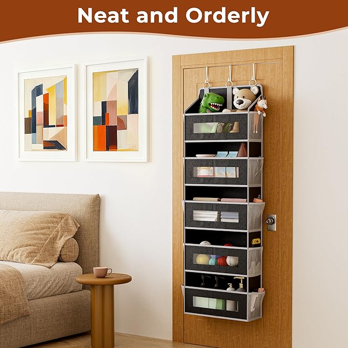 2 Packs 5-Tier Over the Door Storage Organizer - Image 5