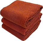 Maroon Rust Cinnamon Kitchen Hand Dish Towels: Oversized 28" x 18", 100% Cotton - Image 6