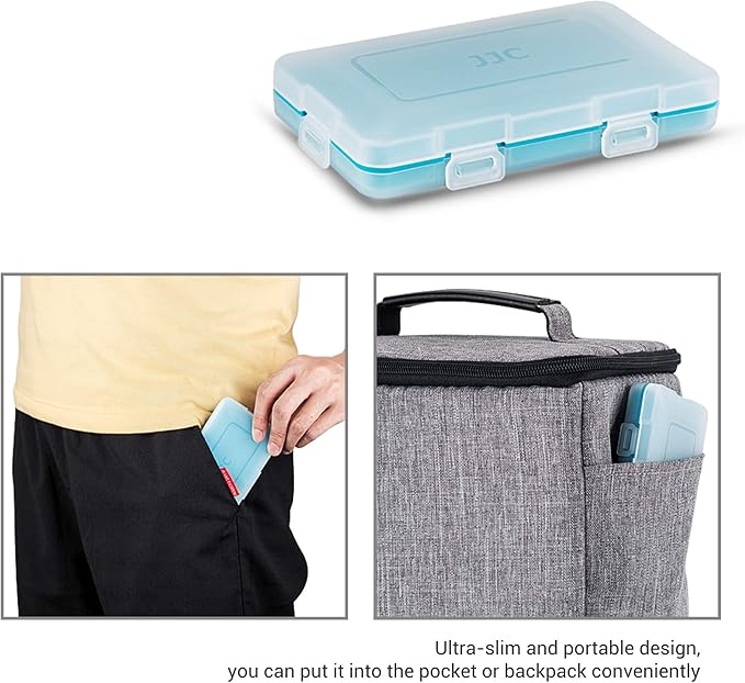 JJC Silicone Interior Battery Case Holder Organizer, PP Battery Storage Box - Image 6