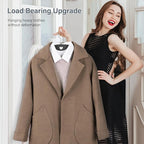 IEOKE Velvet Hangers 30 Pack: Felt Clothes Hangers Heavy Duty Shirt Sweater - Image 7