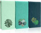 3 Pack Tropical Palm Leaves Hand Towels by Hahafelt