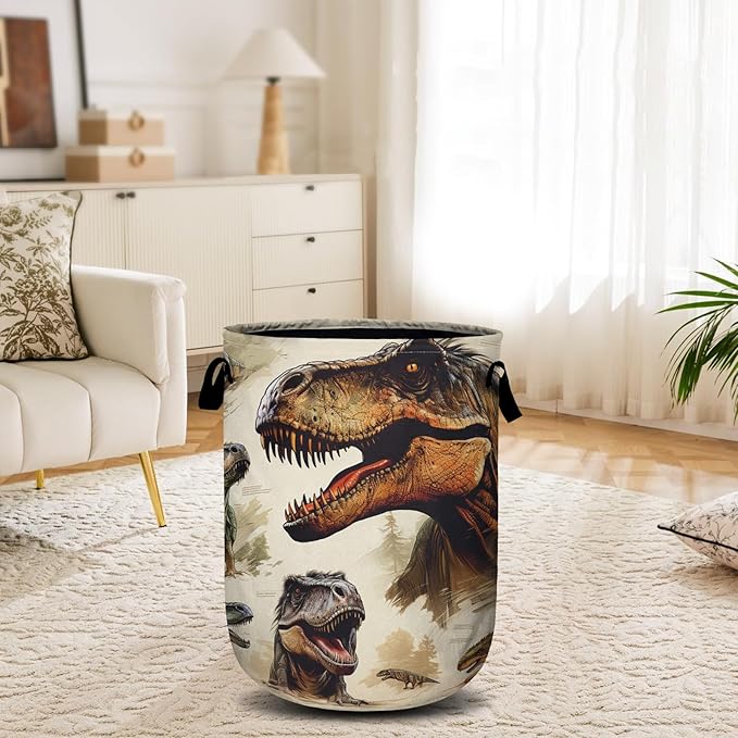 Dinosaur Laundry Basket, Laundry Hamper Collapsible Oxford Cloth - Image 6