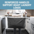 CleverMade Collapsible Laundry Basket 2 Pack – 60L Foldable Clothes Hamper - Image 4