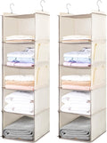 BOOMIBOO Hanging Closet Organize and Shelves，5-Hanging Shelf by BOOMIBOO