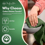 Infinitee Xclusives Premium Kitchen Towels – Pack of 3, 100% Cotton 15 x 25 - Image 2