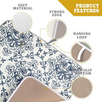 Bohemian Grey Retro Dish Drying Mat - Image 4
