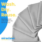 Microfiber Cleaning Cloth Grey 12 Pack Premium Microfiber Towels - Image 8