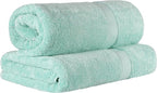 SUPERIOR Egyptian Cotton Pile Bath Sheet Set of 2, Ultra Soft Luxury Towels by SUPERIOR