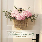 Set of 2 Wicker Hanging Basket for Organizing, Front Door, Flowers - Image 2