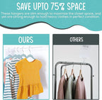 50 Premium Kids Velvet Hangers - Image 5