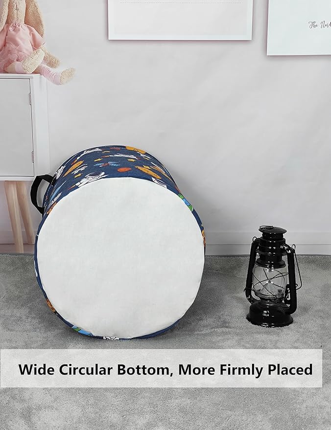 QUEENLALA Large Storage Basket, Laundry Hamper/Bathroom/Home Decor/Collapsible - Image 8