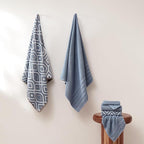 Modern Threads Oxford 6-Piece 100% Cotton Towel Set – Yarn Dyed Jacquard & - Image 4