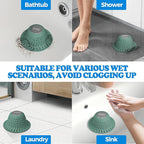 zaa Bathtub Drain Hair Catcher, Premium Silicone Collapsible 2 Pack Drain - Image 2