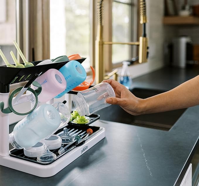 Dr. Brown's Drying Tower, Stand-Up Drying Rack, Countertop Baby Bottle Drying - Image 11