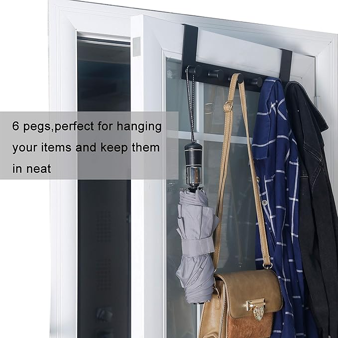 WEBI Over The Door Hooks, Over Door Towel Rack - Image 5