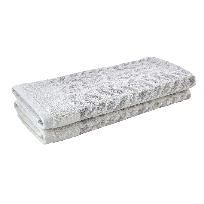 SKL Home Distressed Leaves 100% Turkish Cotton Premium 2-Piece Hand Towel Set - Image 4