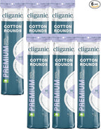 Cliganic Premium 100% Cotton Makeup Remover Pads 540 Count by Cliganic