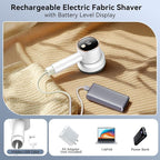 Rechargeable Fabric Shaver for Clothes: 6-Leaf Blades & 3 Speeds to Remove - Image 5
