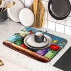 Spring Summer Floral Dish Drying Mat - Image 5