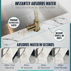 Faucet Splash Guard for Kitchen Sink – Super Absorbent Diatomite Stone Mat - Image 3